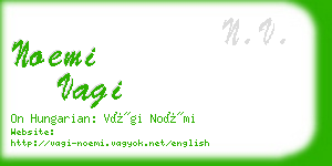 noemi vagi business card